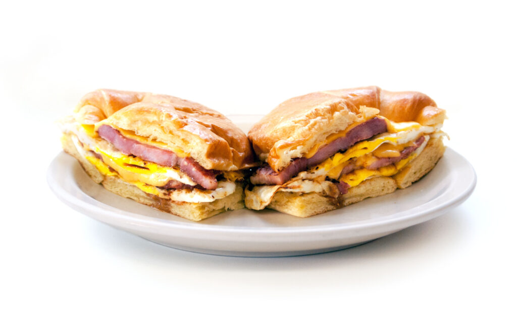 Ham Egg & Cheese Sandwich